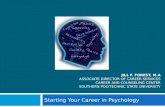 Psychology Careers - First Steps