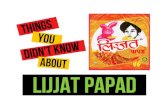 Things you didn't know about Lijjat papad!