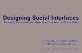 Design social interface