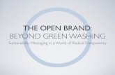 The Open Brand: Beyond Green Washing