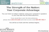 The Strength of the Nation: Your Corporate Advantage