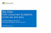 Big data - from consumers and patients, to the sea and stars