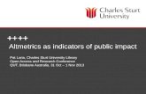 Altmetrics as indicators of public impact