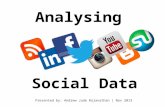 Analyzing Social Data
