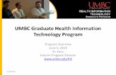 UMBC Professional Master's in Health IT Program Overview