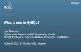 What is new in MySQL? (Lars Thalmann)