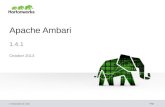 Apache Ambari - What's New in 1.4.1