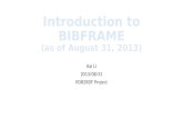 Introduction to bibframe