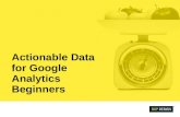 Actionable Data for Google Analytics Beginners