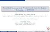 Towards the Analysis & Prediction of Complex System Behaviour in SAPERE