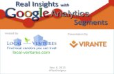Google Analytics Advanced Segments and Custom Reporting