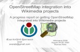 OpenStreetMap integration into Wikimedia projects