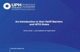 An Introduction to Non-Tariff Barriers and WTO Rules
