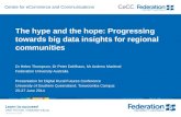 The hype and the hope: Progressing towards big data insights for regional communities