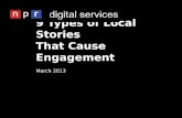 What Types of Local Stories Cause Engagement?