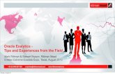 Oracle Exalytics - Tips and Experiences from the Field (Enkitec E4 Conference 2013, Dallas)