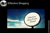 Effective blogging-2013