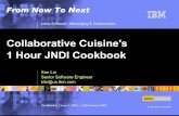 Collaborative Cuisine's 1 Hour JNDI Cookbook