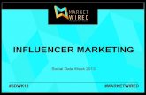 Marketwired - Social Data Week: Influencer Marketing
