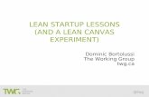 Dominic Bortolussi's Lean startup lessons