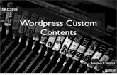 Wordpress Custom Contents