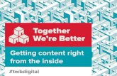 Content strategy seminar: getting content right from the inside