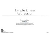 Simple Linier Regression