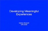 Meaningful Experiences UPA Conference