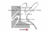 The Glass Class Lecture 4: Concept Design Tools