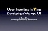 User Interface is King: Developing a Web App UI