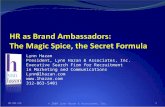 Human Resources as Brand Ambassadors: The Magic Spice, The Secret Sauce