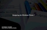 Designing for windows phone 7