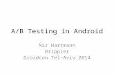 Free A/B testing for Android platform