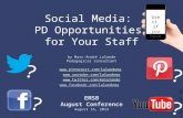 Social media: PD opportunities for your staff