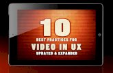 10 ux video best practices
