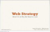 Web Strategy: What is it and why we need to care