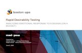 Desirability Testing: Analyzing Emotional Response to a Design