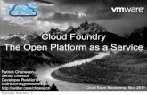 Cloud Foundry, the Open Platform As A Service