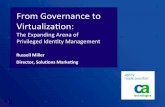 CIS13: From Governance to Virtualization: The Expanding Arena of Privileged Identity Management