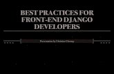 Best Practices for Front-End Django Developers