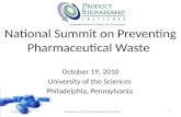 Summit on Preventing Pharmaceutical Waste
