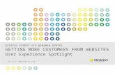 (2013) Getting more customers from websites, User experience spotlight