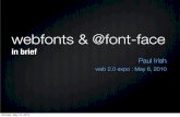 webfonts & @font-face :: in brief