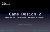 Game Design 2: Lecture 10 - UI Layout