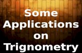 Maths ppt on some applications of trignometry
