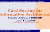 IA Tagung 2005: Card Sorting