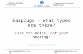 Earplugs - What Type Are There?