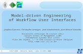 Model-Driven Engineering of Workflow User Interfaces