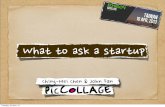What To Ask A Startup