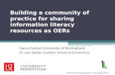 Building a Community of Practice for sharing information literacy resources openly